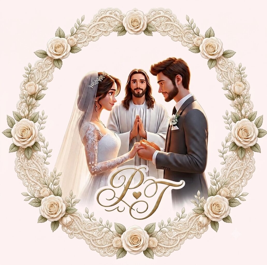 Thamashi & Pawan Wedding Illustration